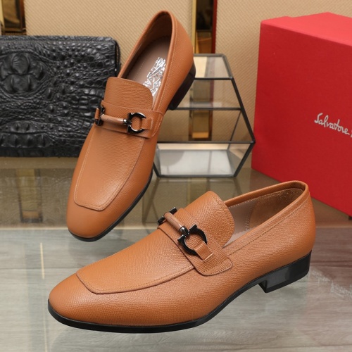Salvatore Ferragamo Leather Shoes For Men #1050147 $125.00 USD, Wholesale Replica Salvatore Ferragamo Leather Shoes