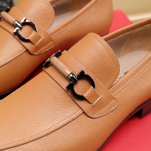 Replica Salvatore Ferragamo Leather Shoes For Men #1050147 $125.00 USD for Wholesale