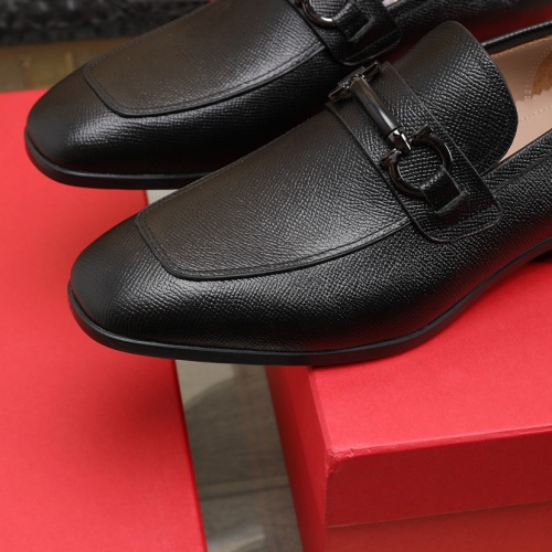 Replica Salvatore Ferragamo Leather Shoes For Men #1050148 $125.00 USD for Wholesale