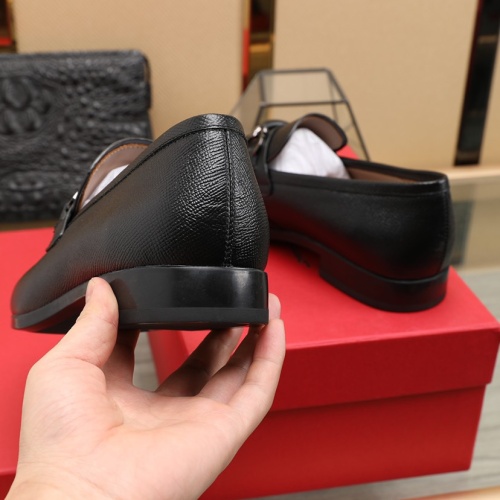 Replica Salvatore Ferragamo Leather Shoes For Men #1050148 $125.00 USD for Wholesale