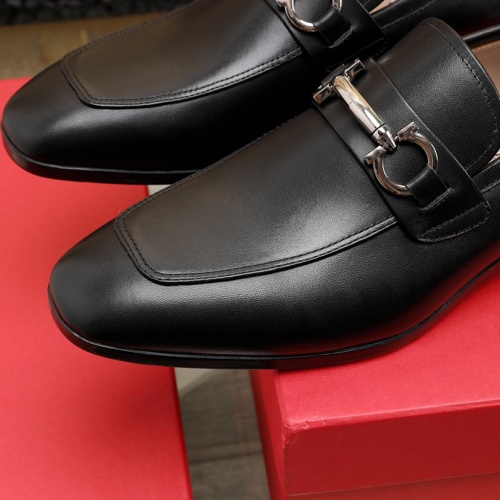 Replica Salvatore Ferragamo Leather Shoes For Men #1050149 $125.00 USD for Wholesale
