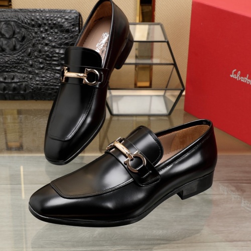 Salvatore Ferragamo Leather Shoes For Men #1050150 $125.00 USD, Wholesale Replica Salvatore Ferragamo Leather Shoes
