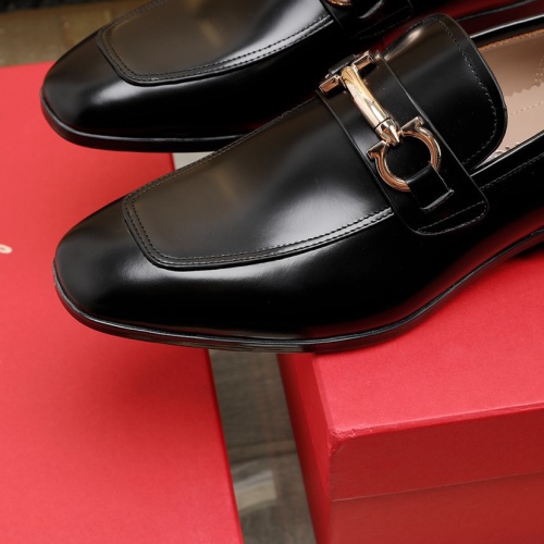 Replica Salvatore Ferragamo Leather Shoes For Men #1050150 $125.00 USD for Wholesale