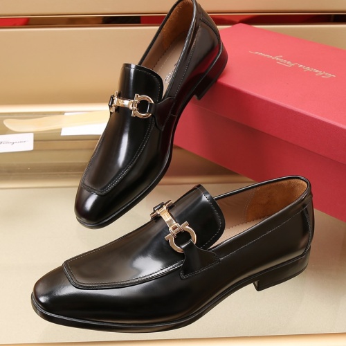 Salvatore Ferragamo Leather Shoes For Men #1050152 $125.00 USD, Wholesale Replica Salvatore Ferragamo Leather Shoes