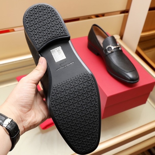 Replica Salvatore Ferragamo Leather Shoes For Men #1050155 $125.00 USD for Wholesale
