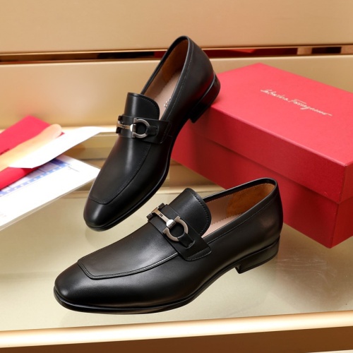 Salvatore Ferragamo Leather Shoes For Men #1050156 $125.00 USD, Wholesale Replica Salvatore Ferragamo Leather Shoes