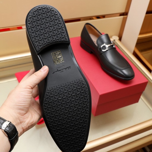 Replica Salvatore Ferragamo Leather Shoes For Men #1050156 $125.00 USD for Wholesale
