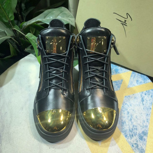 Replica Giuseppe Zanotti High Tops Shoes For Men #1050736 $108.00 USD for Wholesale