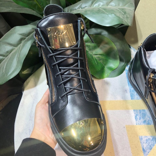 Replica Giuseppe Zanotti High Tops Shoes For Men #1050736 $108.00 USD for Wholesale