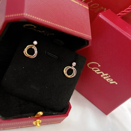Replica Cartier Earrings For Women #1051087 $45.00 USD for Wholesale