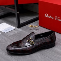 $80.00 USD Salvatore Ferragamo Leather Shoes For Men #1048591