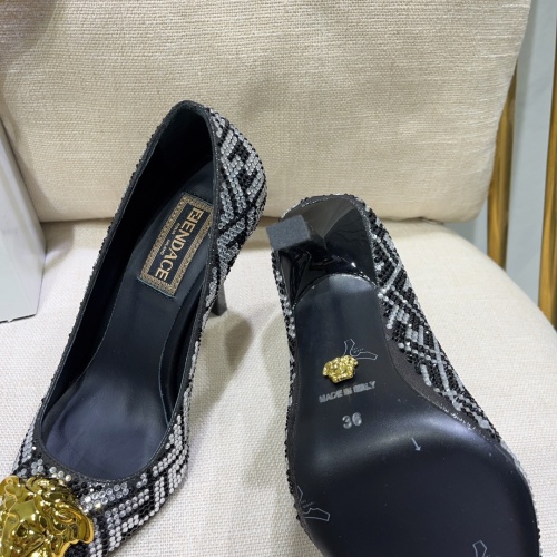 Replica Versace High-Heeled Shoes For Women #1051106 $132.00 USD for Wholesale