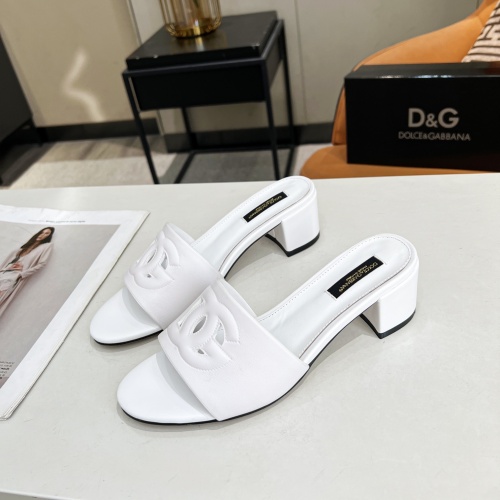 Dolce &amp; Gabbana D&amp;G Slippers For Women #1051149 $85.00 USD, Wholesale Replica Dolce &amp; Gabbana D&amp;G Slippers