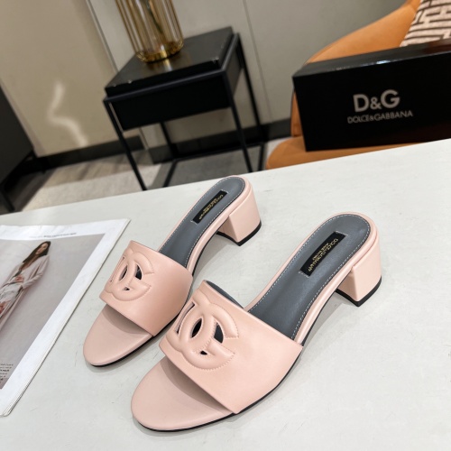 Dolce &amp; Gabbana D&amp;G Slippers For Women #1051153 $85.00 USD, Wholesale Replica Dolce &amp; Gabbana D&amp;G Slippers