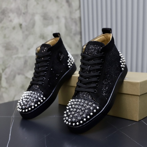 Christian Louboutin High Top Shoes For Men #1051192 $88.00 USD, Wholesale Replica Christian Louboutin High Top Shoes