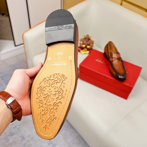 Replica Salvatore Ferragamo Leather Shoes For Men #1051194 $82.00 USD for Wholesale