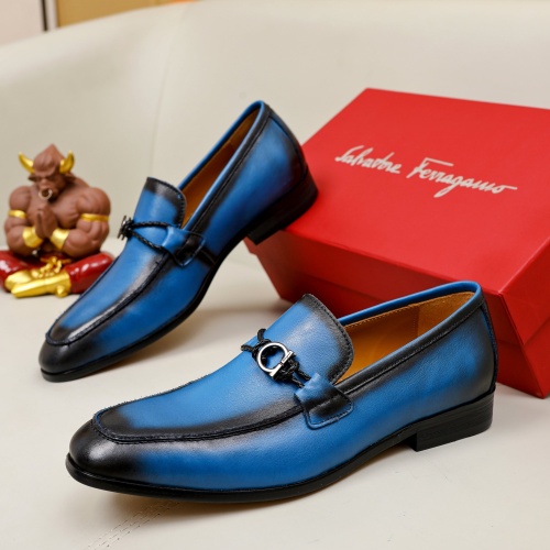 Salvatore Ferragamo Leather Shoes For Men #1051195 $82.00 USD, Wholesale Replica Salvatore Ferragamo Leather Shoes