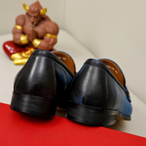 Replica Salvatore Ferragamo Leather Shoes For Men #1051195 $82.00 USD for Wholesale