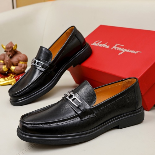 Salvatore Ferragamo Leather Shoes For Men #1051198 $82.00 USD, Wholesale Replica Salvatore Ferragamo Leather Shoes