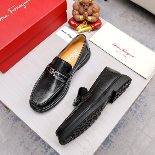 Replica Salvatore Ferragamo Leather Shoes For Men #1051198 $82.00 USD for Wholesale