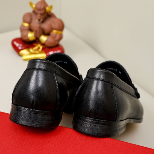 Replica Salvatore Ferragamo Leather Shoes For Men #1051200 $82.00 USD for Wholesale