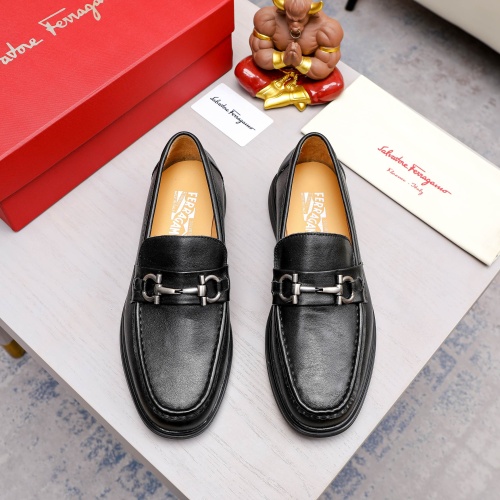 Replica Salvatore Ferragamo Leather Shoes For Men #1051202 $82.00 USD for Wholesale