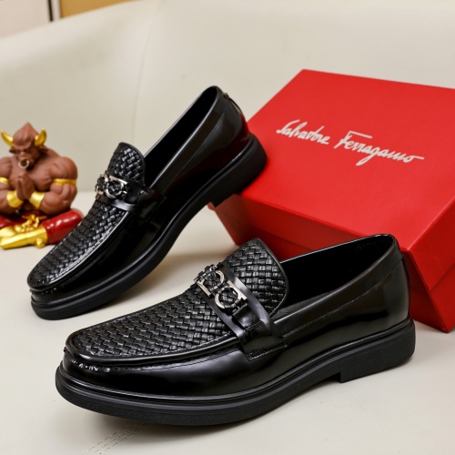 Salvatore Ferragamo Leather Shoes For Men #1051204 $88.00 USD, Wholesale Replica Salvatore Ferragamo Leather Shoes