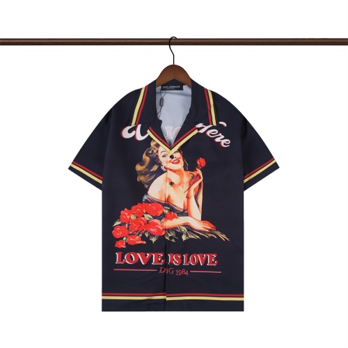 Dolce & Gabbana D&G Shirts Short Sleeved For Men #1051653