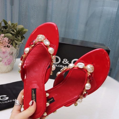 Replica Dolce & Gabbana D&G Slippers For Women #1051748 $72.00 USD for Wholesale