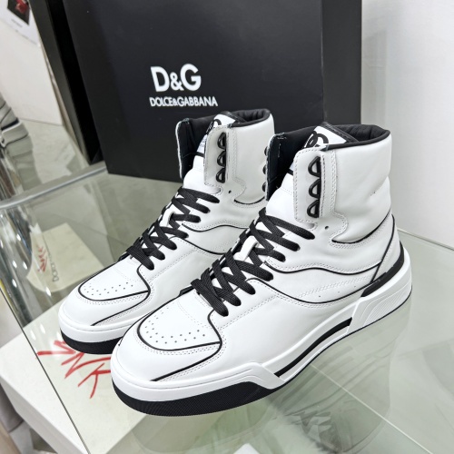 D&amp;G High Top Shoes For Men #1051781 $108.00 USD, Wholesale Replica D&amp;G High Top Shoes