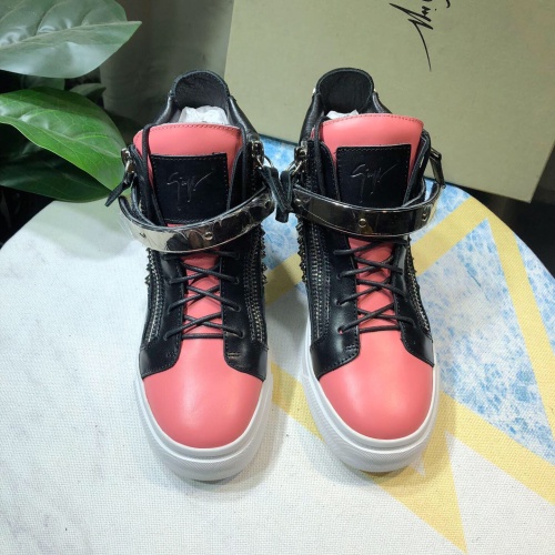 Replica Giuseppe Zanotti High Tops Shoes For Women #1051799 $128.00 USD for Wholesale