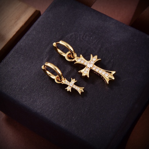 Replica Chrome Hearts Earrings For Women #1051827 $32.00 USD for Wholesale