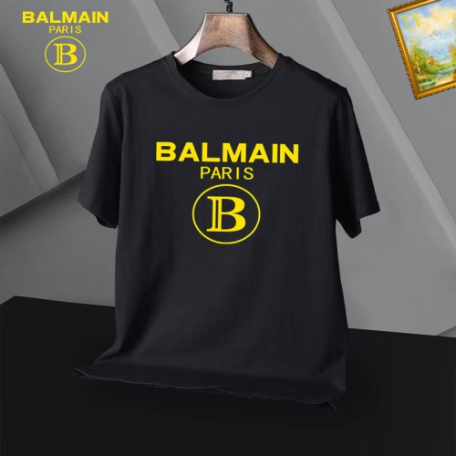 Replica Balmain T-Shirts Short Sleeved For Men #1052345 $25.00 USD for Wholesale