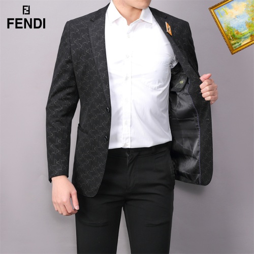 Replica Fendi Jackets Long Sleeved For Men #1052478 $68.00 USD for Wholesale