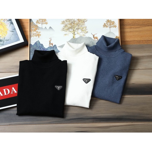 Replica Prada Sweater Long Sleeved For Men #1052875 $48.00 USD for Wholesale
