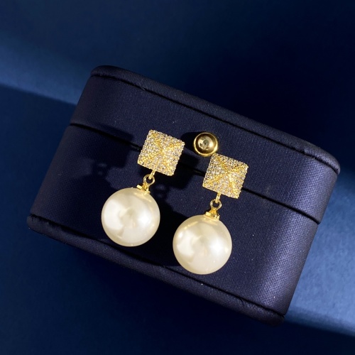 Replica Valentino Earrings For Women #1053457 $32.00 USD for Wholesale