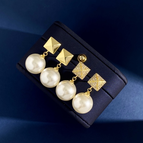 Replica Valentino Earrings For Women #1053457 $32.00 USD for Wholesale