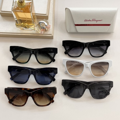 Replica Salvatore Ferragamo AAA Quality Sunglasses #1054280 $60.00 USD for Wholesale