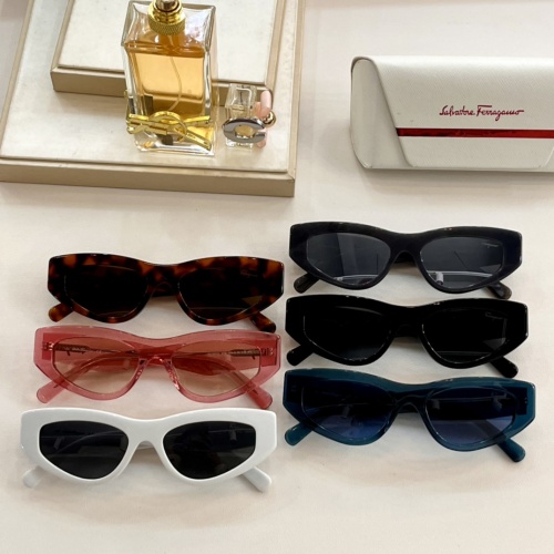 Replica Salvatore Ferragamo AAA Quality Sunglasses #1054286 $60.00 USD for Wholesale