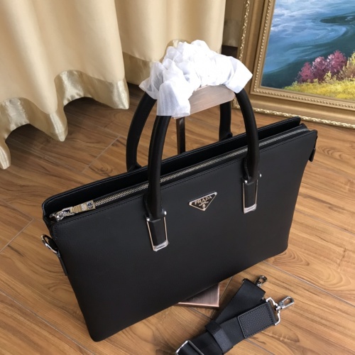 Replica Prada AAA Man Handbags #1054858 $130.00 USD for Wholesale