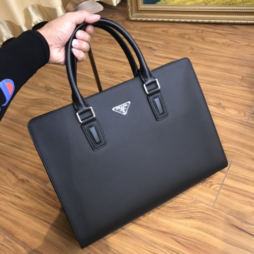 Replica Prada AAA Man Handbags #1054859 $130.00 USD for Wholesale