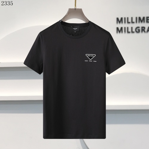 Prada T-Shirts Short Sleeved For Men #1055057 $29.00 USD, Wholesale Replica Prada T-Shirts