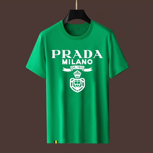 Prada T-Shirts Short Sleeved For Men #1055384 $40.00 USD, Wholesale Replica Prada T-Shirts