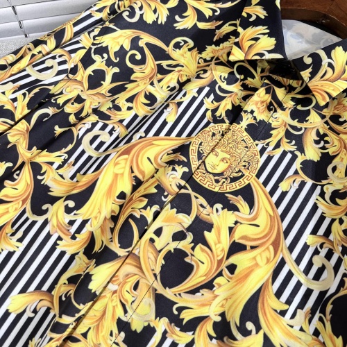 Replica Versace Shirts Long Sleeved For Men #1055403 $82.00 USD for Wholesale