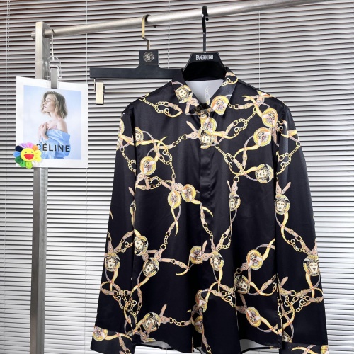 Versace Shirts Long Sleeved For Men #1055404