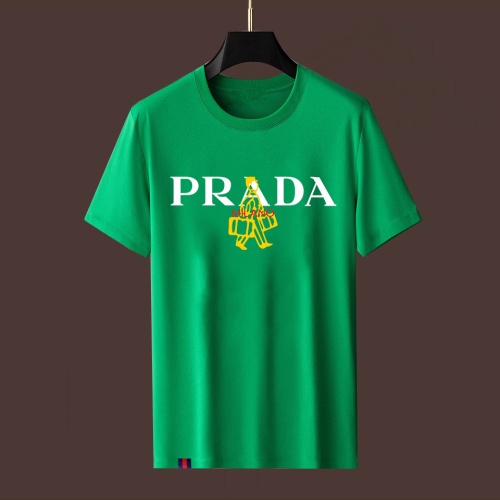 Prada T-Shirts Short Sleeved For Men #1055491 $40.00 USD, Wholesale Replica Prada T-Shirts