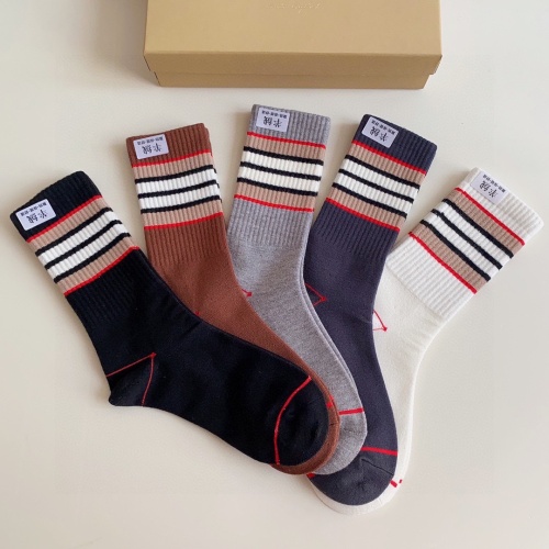 Replica Burberry Socks #1055493 $29.00 USD for Wholesale