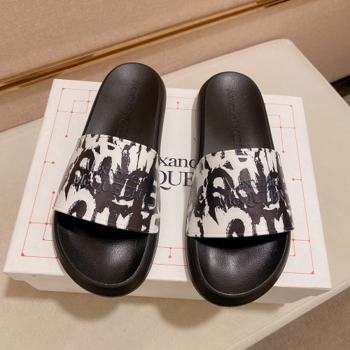 Alexander McQueen Slippers For Men #1055965 $48.00 USD, Wholesale Replica Alexander McQueen Slippers