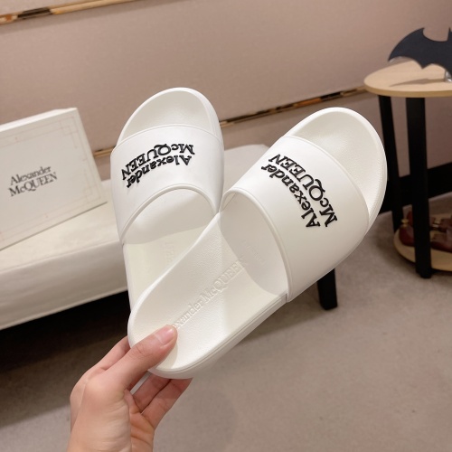 Replica Alexander McQueen Slippers For Men #1056000 $48.00 USD for Wholesale