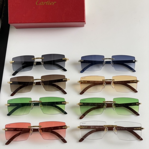 Replica Cartier AAA Quality Sunglassess #1056111 $60.00 USD for Wholesale